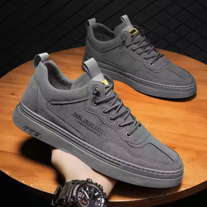 Zapatillas Ligeras de Resistencia para Hombres Primavera 2024 Estilo Coreano Moda Deportiva Casual para Sitios de Construcción - 1