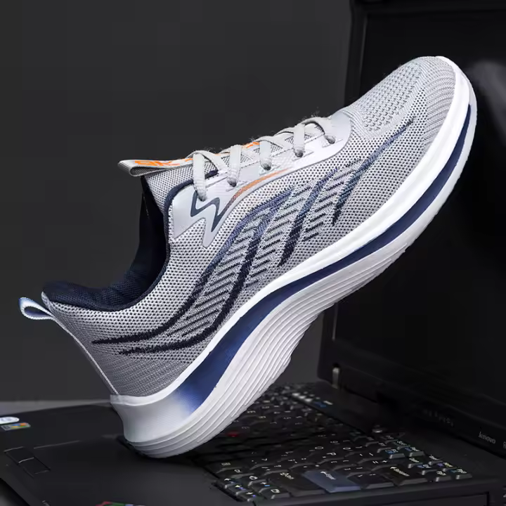 Zapatillas de Hombre Primavera 2025 Malla Tejida Transpirable Sin Olor a Pies Altas Rebotantes para Correr al Aire Libre Antideslizantes - 1