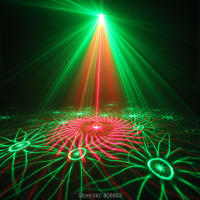 ESHINY Remote R&G Laser 24 Patterns Projector Effect Light Blue Led Bar DJ Dance Shop Holiday Disco Family Party Show T122D3 - details 8
