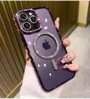 Funda Transparente de Diamante para iPhone Carga Inalámbrica Magnética Accesorios de Electrónica - details 16