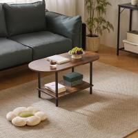 Lateral para Sala de Estar, Muebles del Hogar, Estilo Moderno, Marrón Rústico + Negro + Patas Negras, YD-011BH - details 34