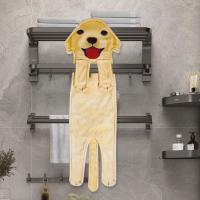 Toallas de mano creativas para perros de dibujos animados, toalla colgante absorbente suave de 60cm, toallas de animales simuladas de secado rápido engrosadas - details 12