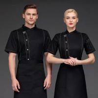 Chaqueta de Chef para hombre, camisas de cocinero de cocina de manga corta, uniforme de camarero de panadería y restaurante Unisex - details 6