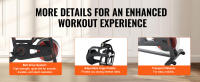 SucceBuy Bicicleta estática, resistencia magnética ajustable, tiene manillar ajustable en 2 direcciones y asiento ajustable en 4 direcciones - details 5