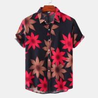 Camisa vaquera hawaiana para hombre, top de manga corta de secado rápido, ropa de vacaciones, entretenimiento en la playa, verano - details 4