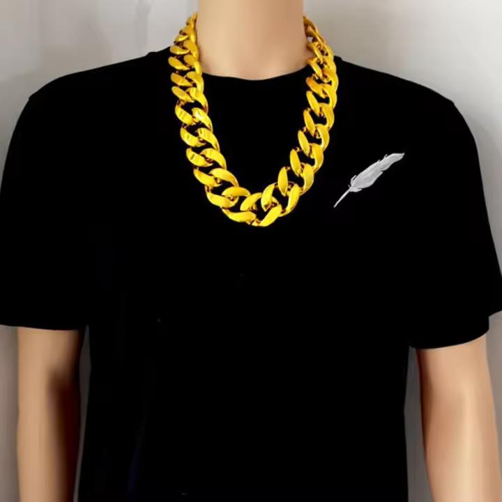 Cadena de cintura DIY Hip-pop, accesorios de rendimiento, joyería de moda, cadena de suéter, collar exagerado para hombres - 1