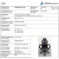 Silla de Escritorio de Oficina Ergonómica Regulable con Ruedas, Azul, 79 x 65 x 33 - details 41