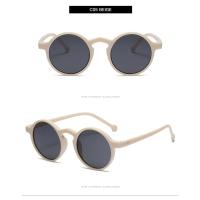 Gafas de Sol Redondas Pequeñas para Mujer Gafas de Sol Marrones de Diseñador Vintage con Montura Redonda y Remaches - details 7