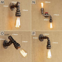 Luz de pared de tubería de agua Industrial de hierro Retro Para Loft, lámpara de interruptor de encendido y apagado, apliques de pared de estilo Vintage de tubería, lámpara de tubería de agua de vapor - details 4