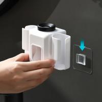 Soporte para cepillo de dientes eléctrico, organizador de pared de doble orificio, soporte para cepillo de dientes, accesorios de baño - details 2