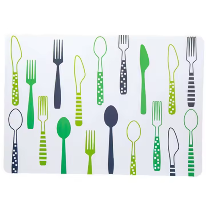 Decoración de mesa resistente al calor de 40x28cm, cuenco de comedor para niños, tapete para mesa, mantel individual, vajilla - 1