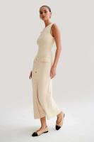 Elegante Vestido Largo de Punto para Mujer 2024 Moda de Verano Sin Mangas Cuello Redondo - details 2