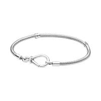 Momentos Infinito Nudo cadena de serpiente pulsera, pulsera de plata, dijes para la pulsera, regalo del día de la madre, pulsera Pandora, regalos de las niñas - details 0