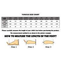 YUNICUS Led Light Boys Girls Shoe USB Charging Black Two Wheels Luminous Sneakers Roller Skate Shoes for Children Kids Led Shoes - details 1
