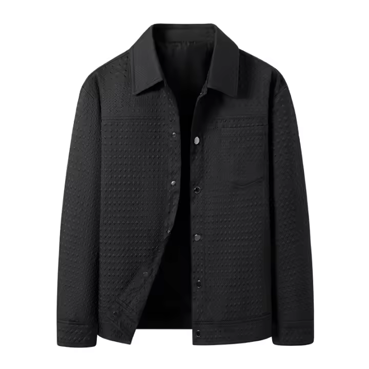 Chaqueta de hombre de estilo retro 772 con un cuello sencillo y cómodo, adecuada para primavera y otoño. A - 1