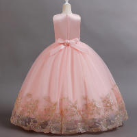 Vestido de princesa elegante de alta gama para niñas, ideal para presentaciones de piano infantiles. - details 1