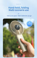 Mini ventilador de escritorio con pantalla digital - Ventilador portátil con carga USB para el hogar, la oficina, los viajes - Ventilador personal de viento fuerte con 10 configuraciones de velocidad - details 9