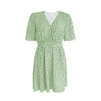 Vestido estampado con cuello en v para mujer, moda de verano - details 4