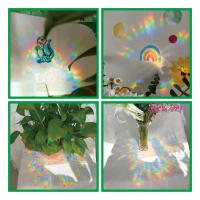 Pegatina De Ventana Anticolisión Suncatcher Arcoíris Gato Estrellas Luna Decoración De Navidad PVC Moderno Para Baño Y Vidrio - details 7