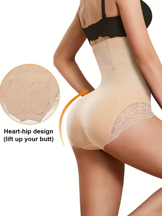 Pantalones de cintura alta para levantar y dar forma a las caderas de las mujeres, faja reductora de cintura con encaje para controlar el abdomen, ropa deportiva para mujeres - 1