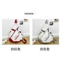 Bolsa de mensajero de color contrastante, estudiante masculino, gran capacidad, mochila deportiva de ciclismo de moda, diseño de nicho de marca de moda, bolsa de pecho, bolsa de cintura. - details 3