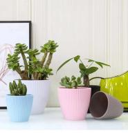 Macetas de cerámica de colores modernas para vivero de jardín, macetas de plástico para plantas de interior - details 4