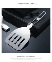 Cubiertos Plegables de Acero Inoxidable 304 para Picnics y Camping al Aire Libre Espátula para Saltear Olla Portátiles para Cocina - details 9