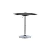 Mesa de Bar y 2 Taburetes Muebles de Bistro de Comedor para Salón Estructura de Metal, MDF 120x40x100cm Negro - details 8