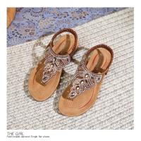 Sandalias Mujer 2025 con Cristales y Plataforma |   Tira en Dedo para Verano, Diseño Elegante y Fresco para Playa y Ciudad - details 28