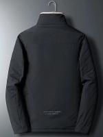 Chaqueta Abrigo de Moda para Hombres Cálida y Amplia de Talla Grande Estilo Casual Color Puro - details 6