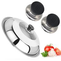 Tapa de Walfos para Olla de Cocina 2Pcs/Set Tapa de Sartén de Cobre Herramienta de Repuesto para Olla y Sartén Material de Acero Inoxidable Recomendado para Hornear - details 7