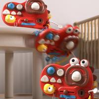 Juguete educativo sensorial Montessori, diseño de dinosaurio, tablero ocupado con volante, juguetes de viaje, regalos para niños pequeños - details 3