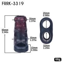 Leten NUUN Hollow Horse Sheath Skin Touch Soft Silicone Dildo Extension Sleeve Retraso de la eyaculación Agrandamiento para hombres - details 12