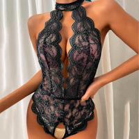 Conjunto de Lencería de Encaje para Mujeres Monos de Cintura Abierta con Tirantes - details 17
