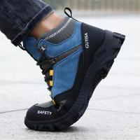 Zapatos de Seguridad de Acero Zapatillas Deportivas con Punta de Acero Indestructibles para Sitio de Construcción Moda de Alta Calidad - details 7