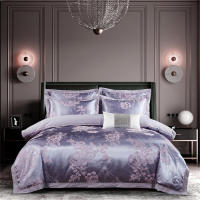 Juego de Ropa de Cama con Bordado de Jacquard Dorado Svetanya Funda de Edredón y Funda de Almohada para Cama Reina y Rey con Tela Elástica - details 17