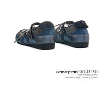 Plantilla de cuero Wula solo zapatos de mujer 2025 nuevo arco cruzado plano Mary Jane zapatos bolsa cabeza sandalias mujer - details 6