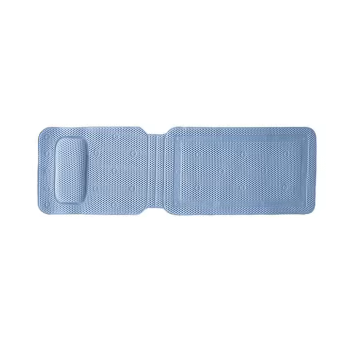 Alfombrilla antideslizante para bañera con ventosas, reposacabezas para bañera de secado rápido, alfombrilla de baño de espuma de PVC, soporte para el cuello, cojín para colchón de baño de malla de aire 3D - 1