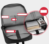 Mochila impermeable multifuncional de gran capacidad para hombre, bolsa para ordenador de negocios - details 0