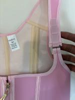 Fajas Colombianas moldeadoras de cuerpo para mujer, chaleco, Tops, entrenador de cintura de doble compresión, corsé con cremallera ajustable y ojos de gancho - details 7