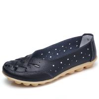 Zapatos planos de cuero sin cordones para mujer, mocasines cómodos, informales, a la moda - details 4