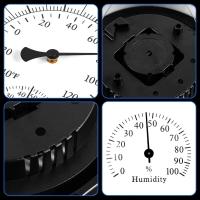 Higrómetro decorativo de 10 pulgadas, reloj decorativo para pared de jardín, termómetro interior y exterior, estación meteorológica, termómetro - details 2