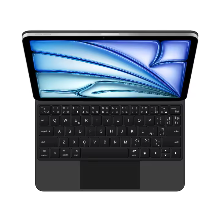 AJIUYU-Teclado mágico para iPad Air 13 M2, 2024, magnético, Air13 Pro12.9, 2018-2022, retroiluminación, Teclado inteligente, funda Folio - 1