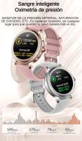 2024 Reloj Inteligente Mujer, Rastreador de Actividad Física, Monitor de Salud para Frecuencia Cardíaca, Oxígeno en Sangre y Sueño, Pantalla de 1.2 '' Reloj Inteligente de Fitness para Android iPhone, IP67 Impermeable, Correas Dobles - Acero y Silicona - details 6