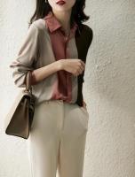 Nueva Camisa de Trabajo para Mujer Primavera Ropa Holgada con Botones, Top Vintage Elegante de Sateén, Blusas de Manga Larga para Mujer - details 3