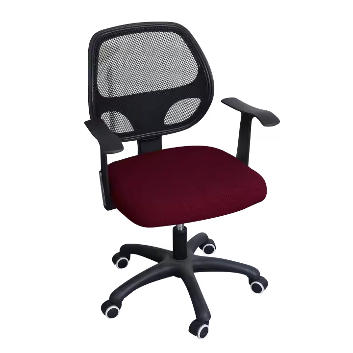 Fundas de asiento para silla de oficina, funda de LICRA para silla de ordenador, funda protectora para sillón, funda de asiento elástica para silla de oficina - 1