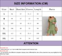Vestido Mini de Línea Suelta con Volantes de Verano Elegante para Fiestas de Playa - details 0