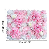 Panel Artificial de pared para fotografía, Fondo de flores decorativas para ducha nupcial, 12 unidades - details 14