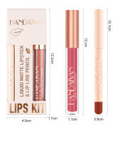 Pintalabios, Combinación De Delineador De Labios Mate Y Brillo De Labios De 12 Colores, Antiadherente, Que No Se Decolora - details 16