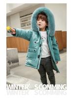 Chaqueta de Plumífero de Pato Blanco para Invierno 2025 Abrigo Exterior Cálido para Niños y Niñas - details 15